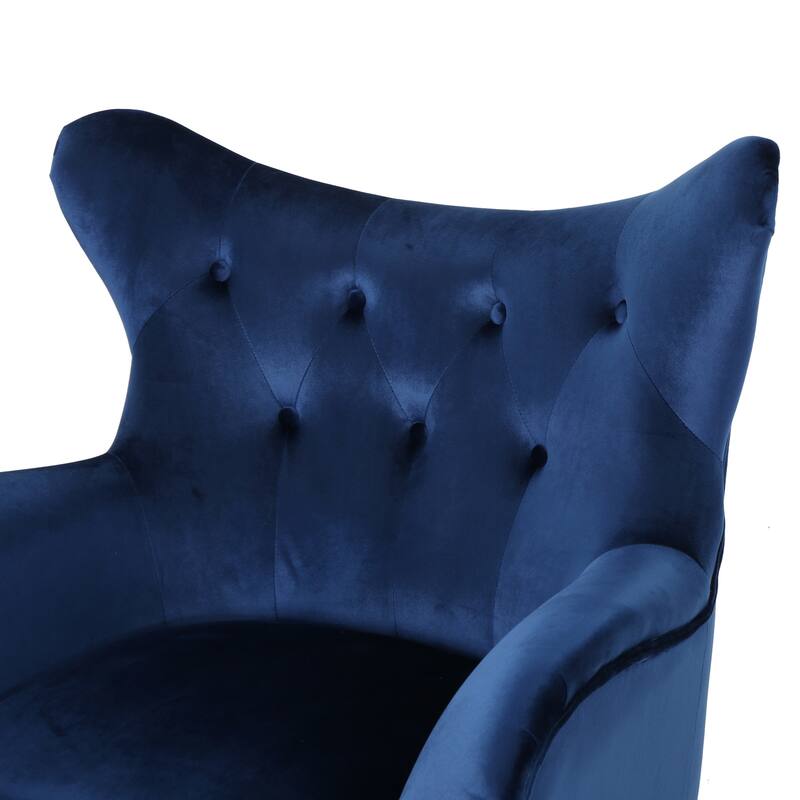 Featured Wingback Chair Accent Chair Side Chair Blue Lounge Chair