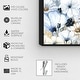 preview thumbnail 4 of 23, Oliver Gal 'Fields of Blue' Floral and Botanical Wall Art Framed Canvas Print Flowers - Blue, White