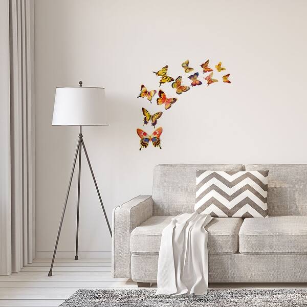 Shop 12pcs 3d Butterfly Wall Stickers Decal With Stickers