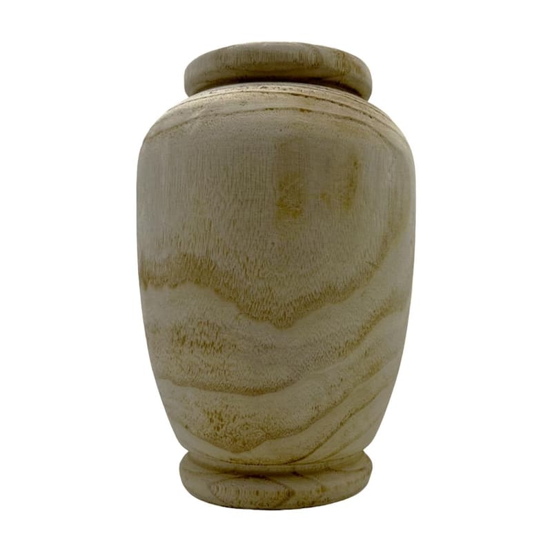 Set of Decorative Wood Vase in Brown with Real Preserved Mixed Bouquets - SET 2