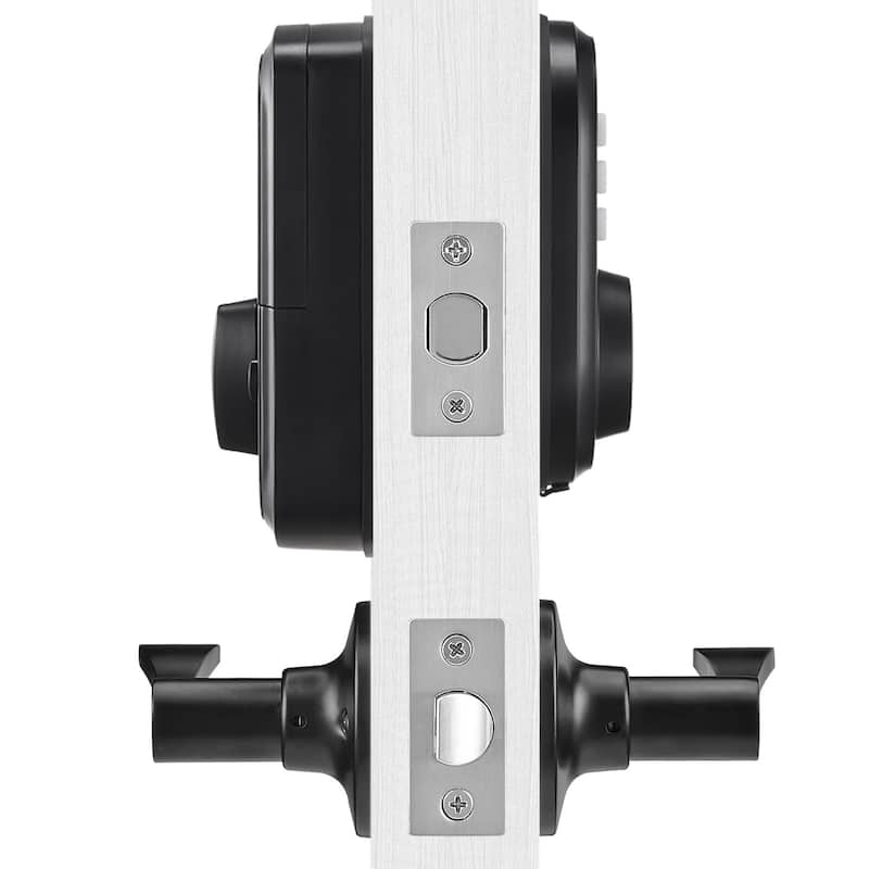 Aluminum Fingerprint Door Lock with Keypad and Constant Unlock - 4.8 x 2.8 inches