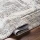 preview thumbnail 7 of 10, Cabote Abstract Border Viscose Blend Area Rug