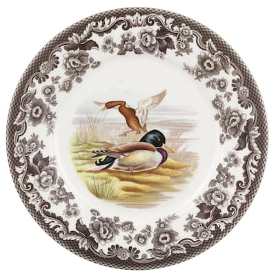 Spode Woodland Luncheon Duck Motif Plate