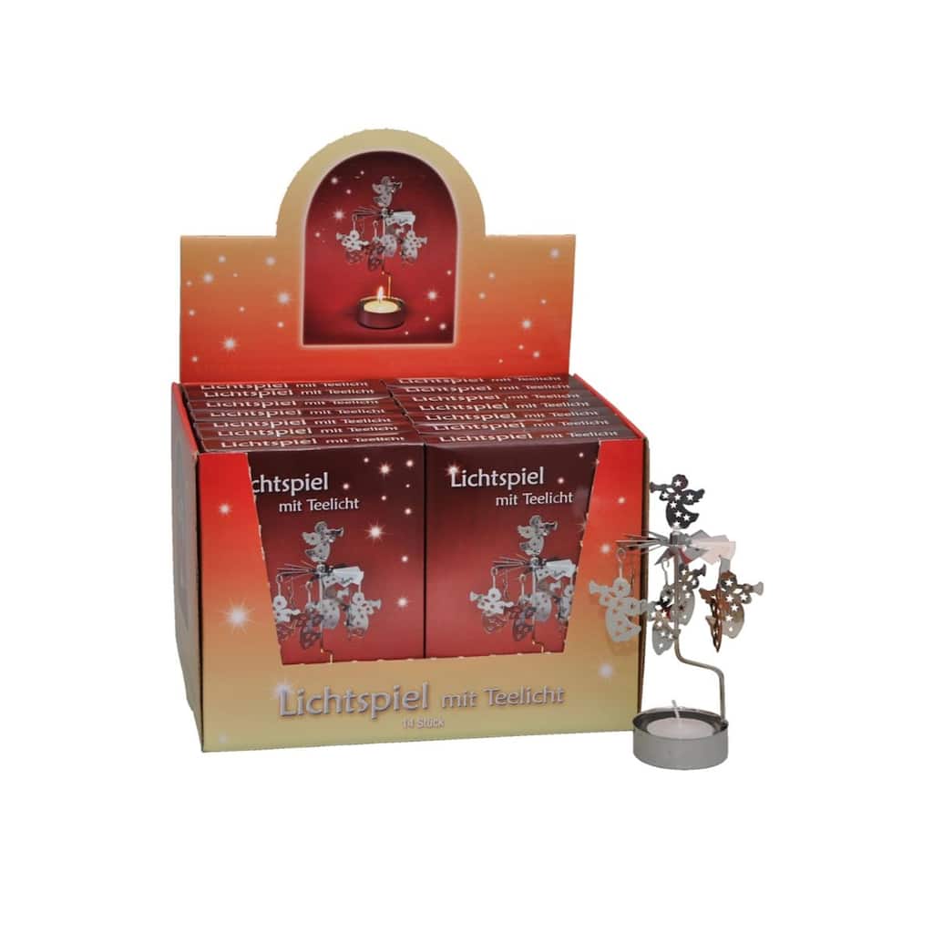 14 Home Collectible Knox Twirly Display Boxes with Tea Candles, 10.5"