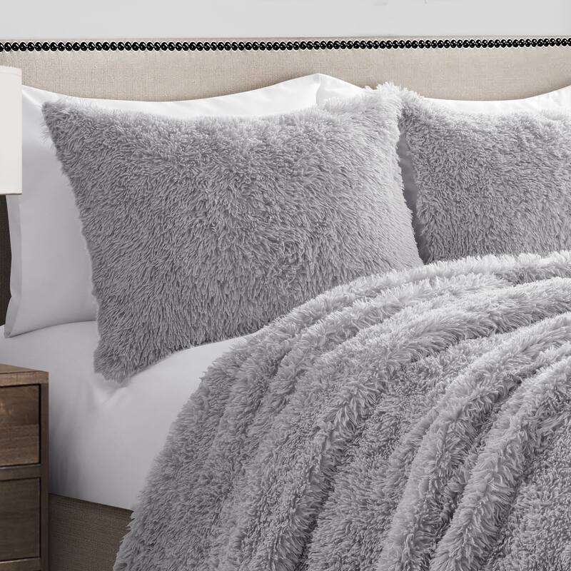 Lush Decor Emma Faux Fur Comforter Set