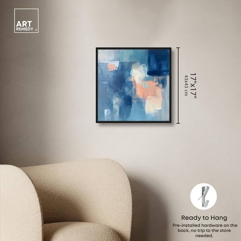 Whispering Blue II Canvas by Art Remedy