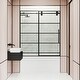 preview thumbnail 28 of 36, VIGO Elan Adjustable Sliding Shower Door in Matte Black