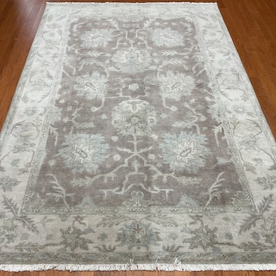 HERAT ORIENTAL Handmade Oushak Wool Rug - 6' x 9'