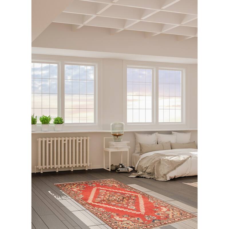 ECARPETGALLERY Hand-knotted Anadol Red Wool Rug - 4'3 x 6'8