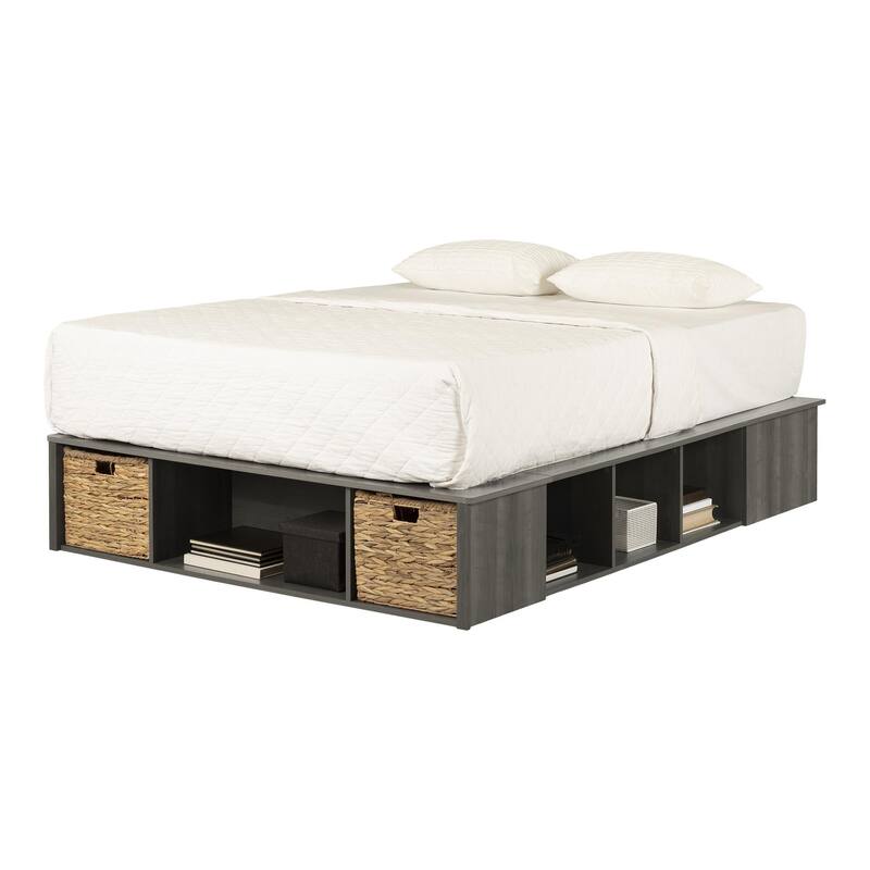 South Shore Prairie Storage Bed with Baskets