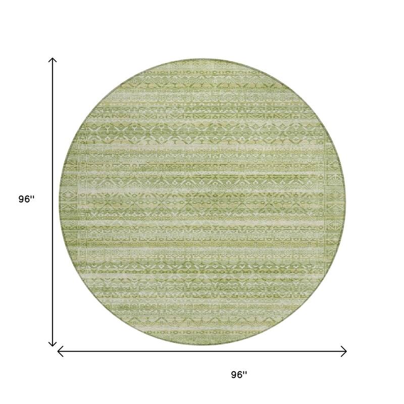 HomeRoots Striped Transitional Rectangle Outdoor Rug