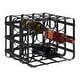 preview thumbnail 2 of 9, Black Iron Industrial Wine Rack 12 x 16 x 12 - 16 x 12 x 12