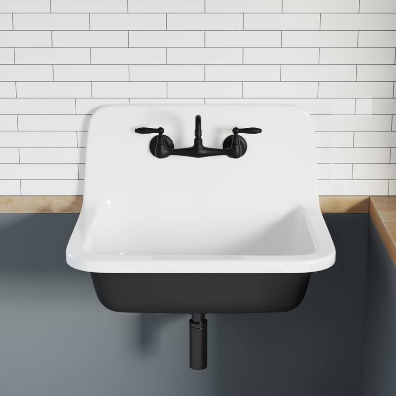 Loire Wall-Mounted Faucet In Matte Black - 10.24" x 6.3" 12.99"