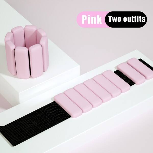 slide 1 of 9, 2 Piece Set (0.5 LB Each) Adjustable Wrist And Ankle Weight For Aerobic Exercise