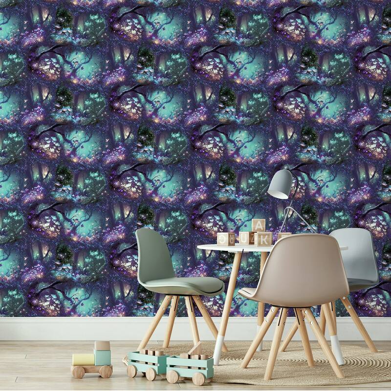 Arthouse Oleda Dark Blue Magical Garden Wallpaper