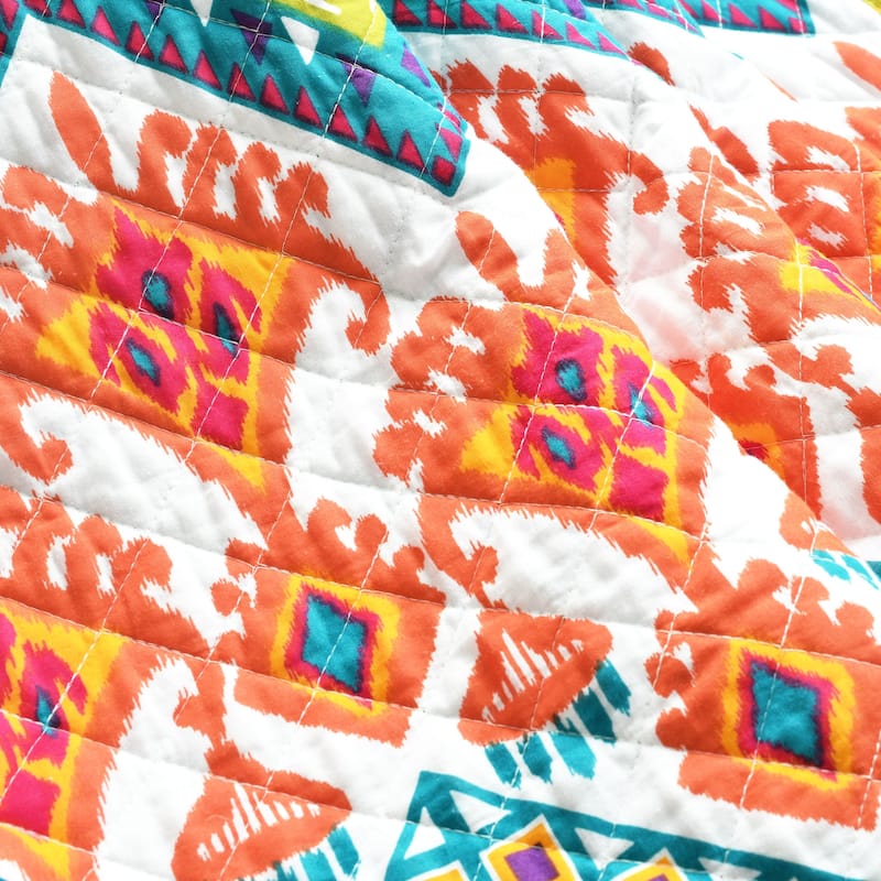 Lush Decor Boho Chevron Reversible Cotton Blanket