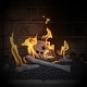 preview thumbnail 7 of 26, Ceramic Fire Pit Decor | Fire Pit Skulls and Bones | Halloween Pumpkin | For Fire Pits and Fireplaces | Spooky and Scary Decor