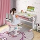 preview thumbnail 5 of 16, Costway Height-Adjustable Kids Desk Children Study Table with Tilt - See Details