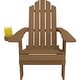 preview thumbnail 25 of 58, WINSOON All Weather HIPS Outdoor Folding Adirondack Chairs Set of 8