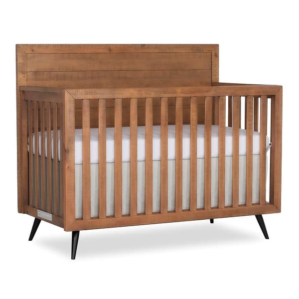 slide 2 of 7, Evolur Stilnovo Mid Century 4-in-1 Convertible Crib