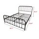 preview thumbnail 28 of 39, Alazyhome Sturdy Metal Platform Bed Frame