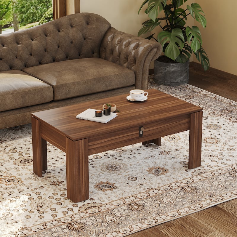 Multi-functional MDF Coffee Table with Password Lock for Living Room