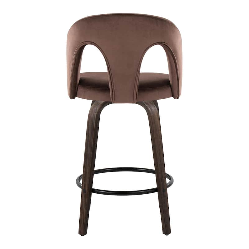 Ava Upholstered 26" Fixed-Height Counter Stool - Set of 2