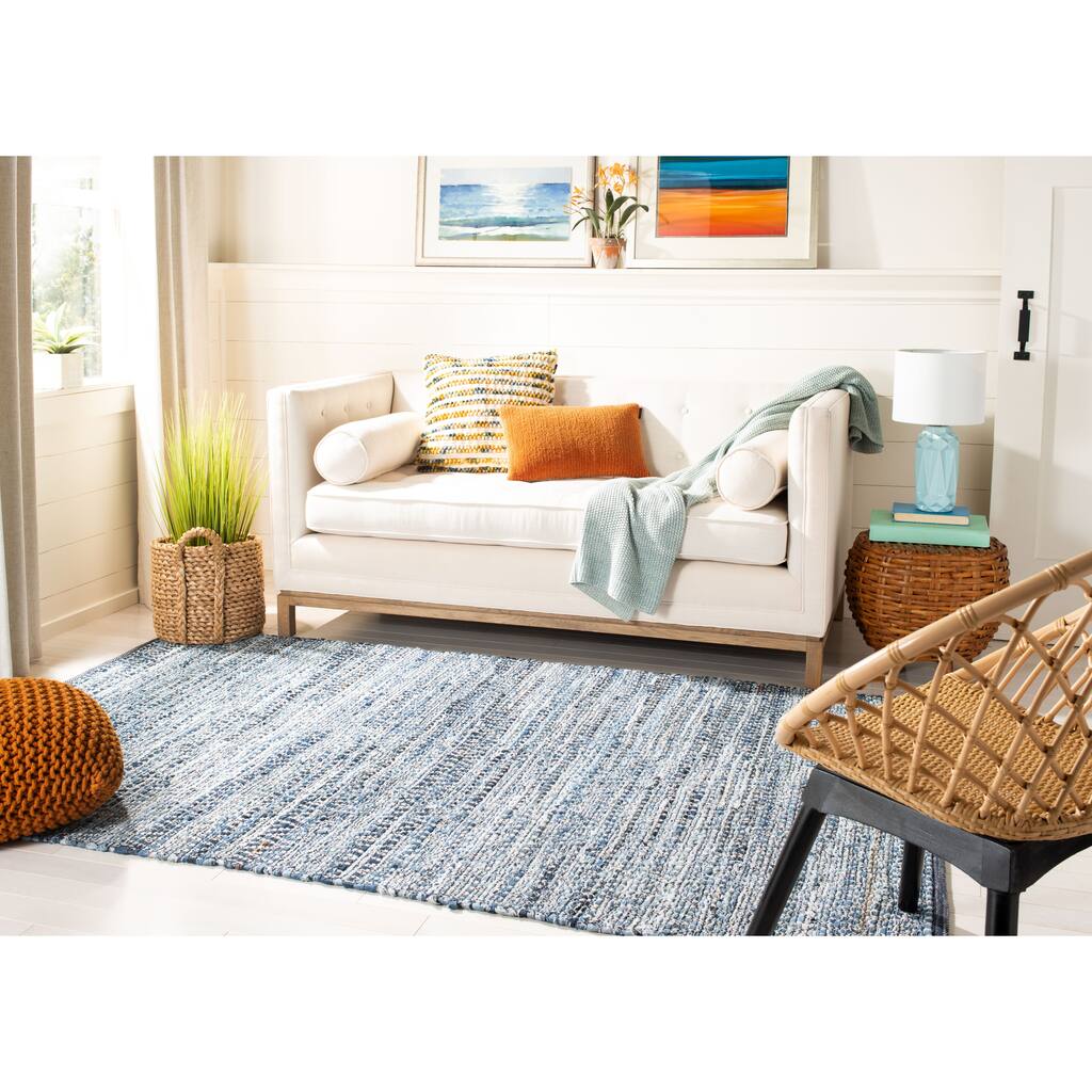 SAFAVIEH Handmade Montauk Pacey Casual Geometric Cotton Rug