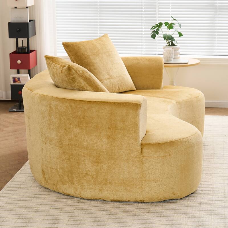 Modern Moon-Shaped Sofa with Advanced Features for Ultimate Comfort