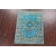 preview thumbnail 11 of 14, Abstract Oushak Oriental Home Decor Area Rug Hand-knotted Foyer Carpet - 4'2" x 5'5"