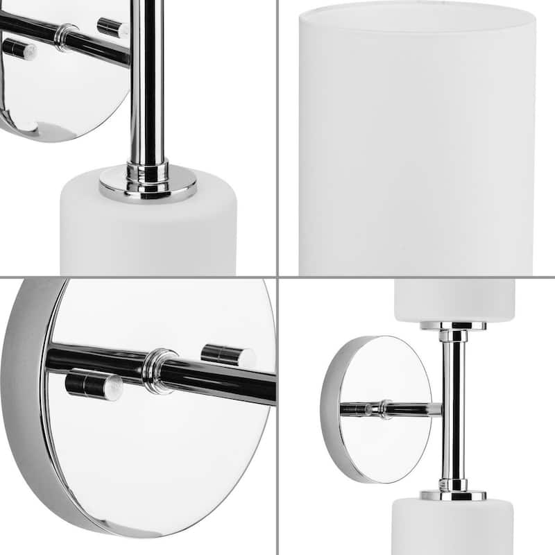 Cofield Collection Two-Light Polished Chrome Wall Bracket - 22.5 in x 5.62 in x 4.87 in