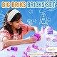 preview thumbnail 2 of 4, Strictly Briks Large Building Blocks for Kids, Pink, Magenta, Lavender, Purple, 84 Pieces, Compatible with Major Brands