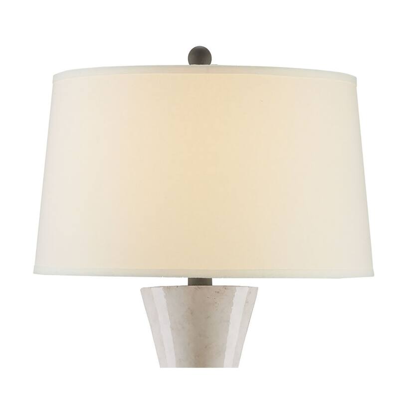 Currey & Company Upbeat White Table Lamp - 31"h x 18"dia