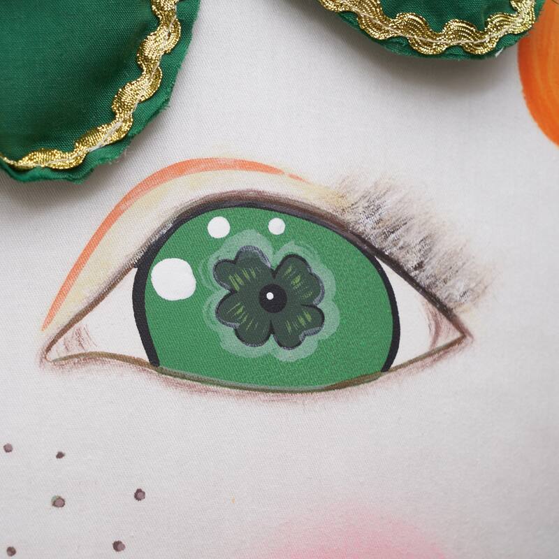 Ireland Zombinaland St. Patrick's Day Saint Pattys Decorative Soft Figurine Pillow