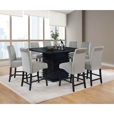 Stanton Grey Square Counter Height Dining Table Set