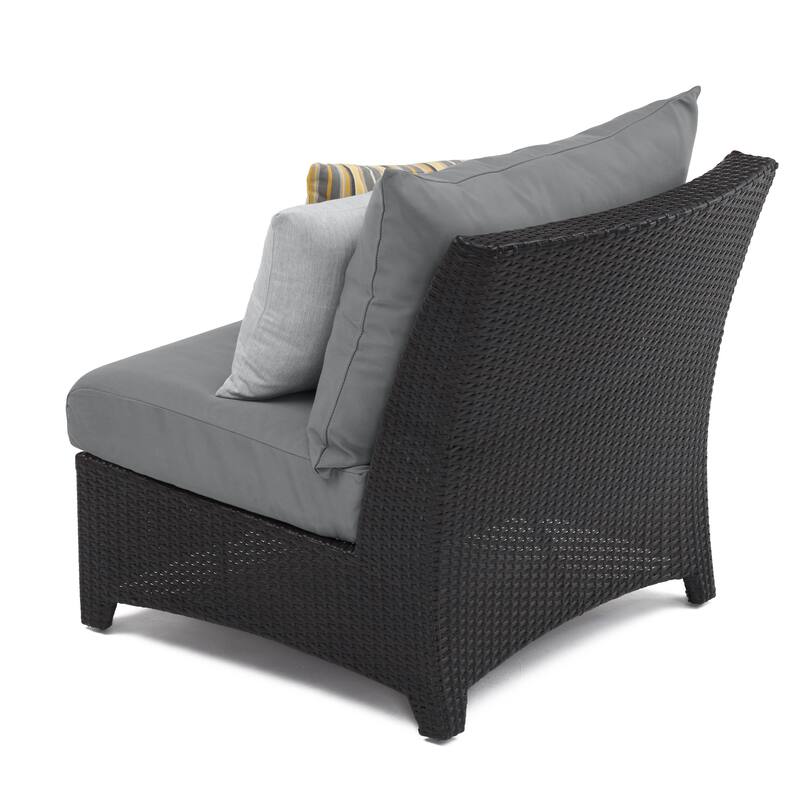 Deco 6 Piece Sunbrella Outdoor Patio Sectional & Table Set