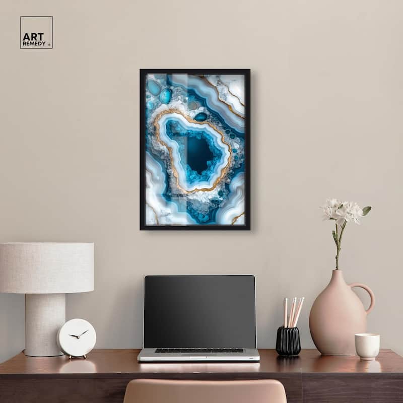 Gilded Geode Eye I Shadowbox by Art Remedy