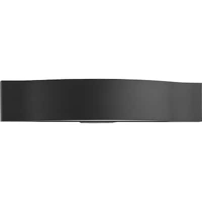 Curvity LED Collection 24 in. Black Modern 3CCT Integrated LED Linear Vanity Light - 24 in x 3.94 in x 4.53 in