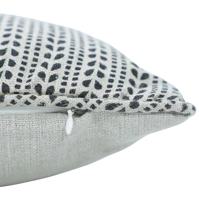 Fabdivine Pipine Fall Décor Farmhouse Hand Block Print Pillow Cover Sofa, Couch Cushion Case Linen