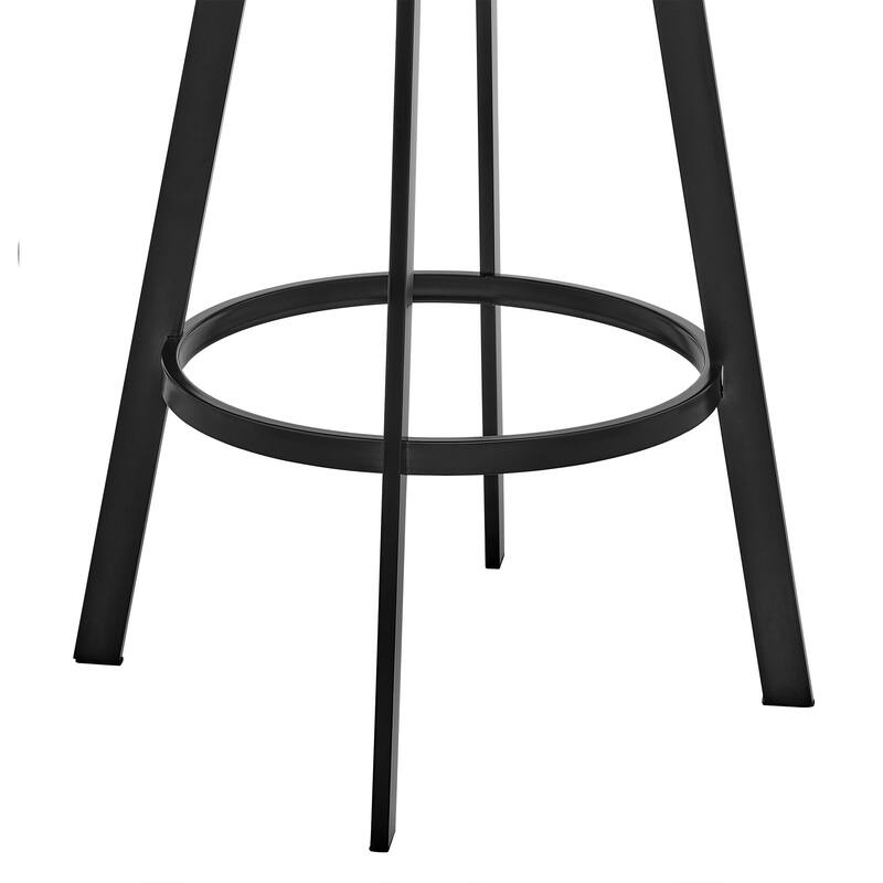 Chelsea Modern Swivel Barstool, Upholstered Counter Height Chair with Metal Frame