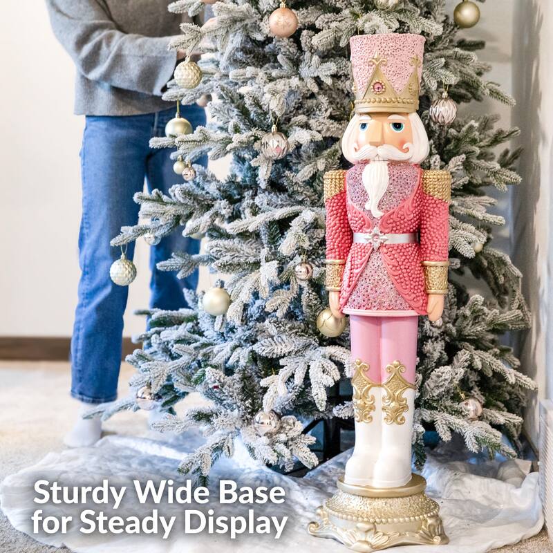 Sunnydaze Kenneth the Princely Christmas Nutcracker Statue - 37" H