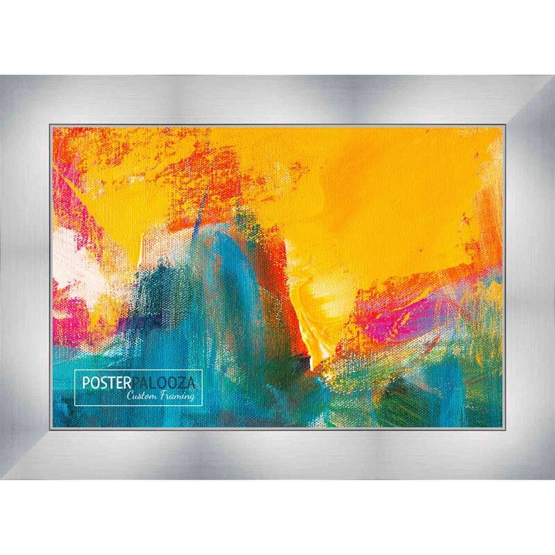 17x21 Contemporary Silver Complete Wood Picture Frame with UV Acrylic, Foam Board Backing, & Hardware