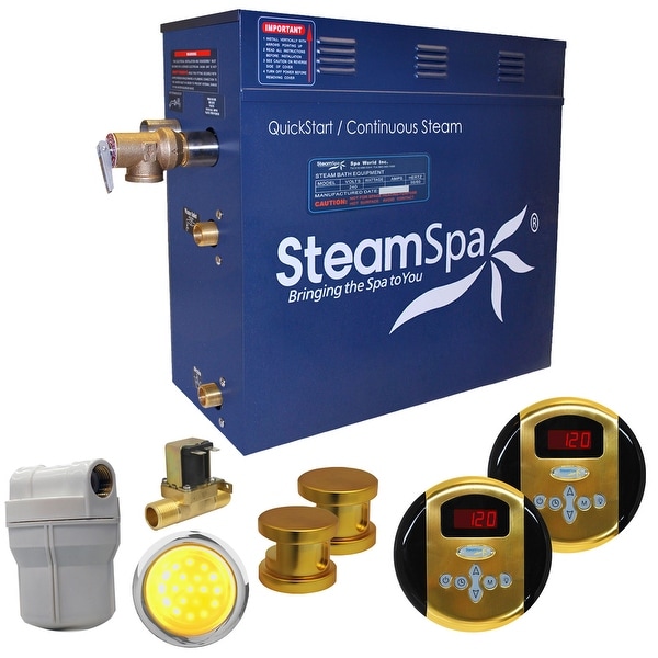 SteamSpa RY1200-A Royal 12 KW QuickStart Acu-Steam Bath Generator Package with Built-in Auto Drain and Digital Controller