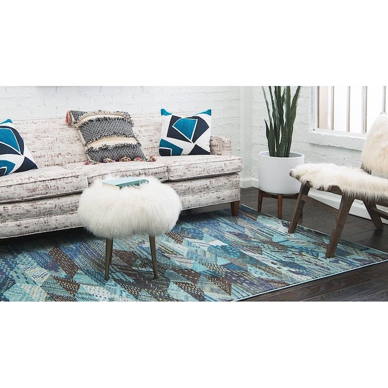 Contemporary Tazetta Collection Area Rug