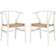 preview thumbnail 15 of 27, Poly and Bark Weave Chairs (Set of 2) White