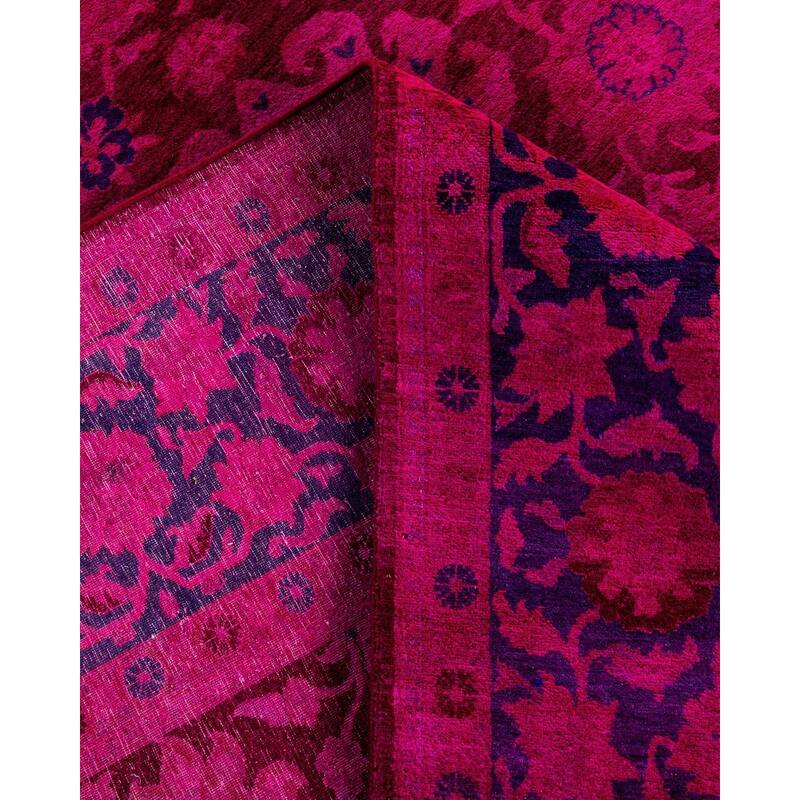 Contemporary Overdyed Wool Hand Knotted Area Rug - 6' 1" x 8' 7"