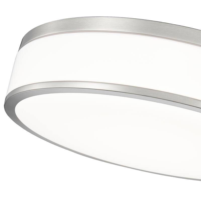 Ballord 1 Light Flush Mount in Brushed Nickel