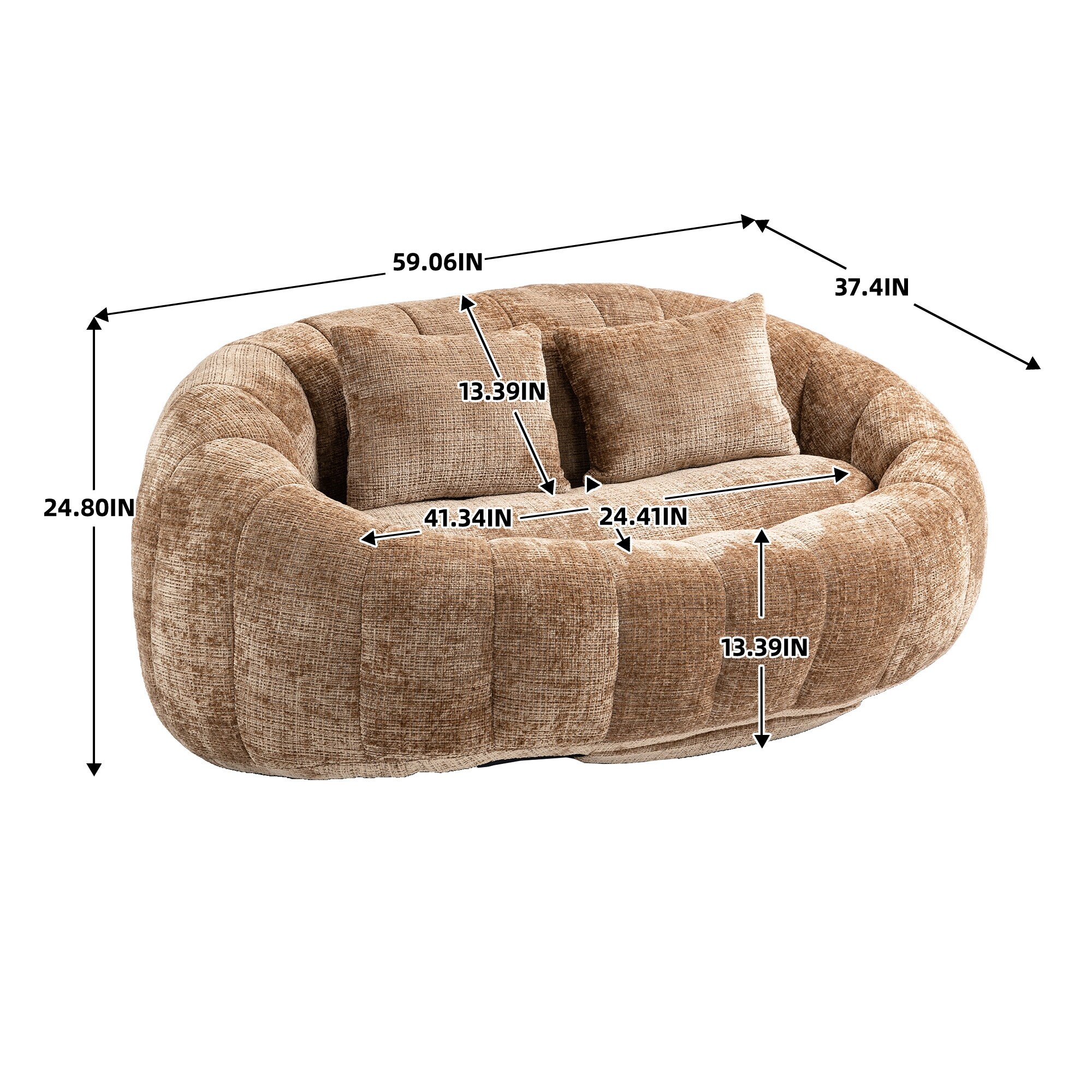 Bean Bag Chair Single Sofa Lazy Sofa Loveseat Durable Lounger Sofa