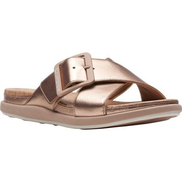 clarks rose gold sandals