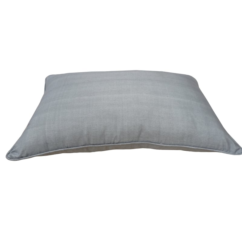 Home&Manor Premium Silk Throw Pillow Lumbar Light Gray